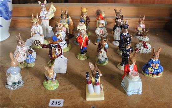 23 Royal Doulton Bunnykins figures (unboxed)